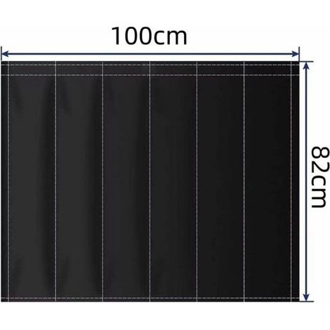 1 Cache-cheminée magnétique, Tissu Oxford ignifugé, 12 aimants 1,2 tonne, Pour cheminée en fer (1/4)