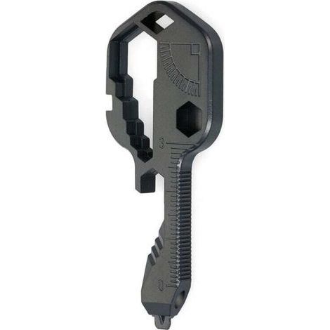 24-in-1 Multifunktionswerkzeug in Schraubenschlüsselform, Outdoor-Taschenwerkzeug aus Edelstahl (schwarz) (1/3)