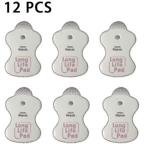 12pcs/6Pairs Replacement Electrode Pad for Omron Massagers Elepuls Long Life Pad (1/5)