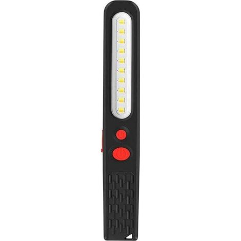 Lampe de Travail LED Rechargeable, Lumière combinée Double Couleur Lampe d'inspection 2 en 1 COB LED Torche Lampe avec Double Magnétique pour Auto Garage Atelier Camping Bricolage etc (1/4)