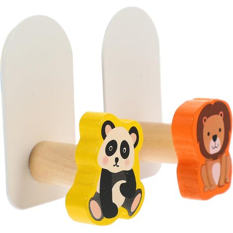 2 pièces Crochets Muraux Animaux Sans Perçage Porte-serviettes Adhésifs (1/5)
