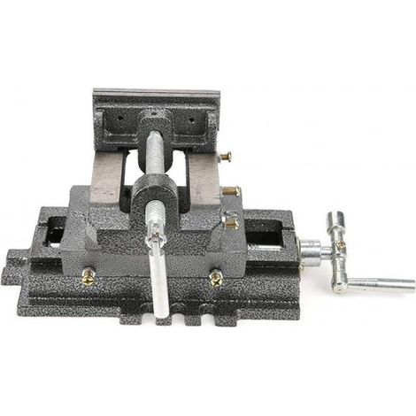 Morsa a Croce 100mm 4" Regolabile Ganasce per Trapano a Colonna da Banco (1/5)