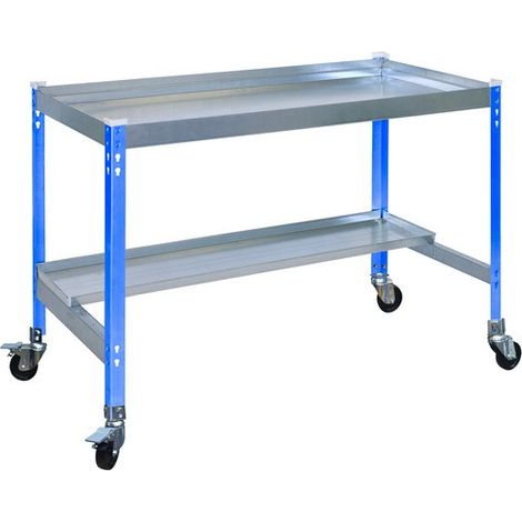 Simonrack Table de culture galvanisée 150 cm avec étagères