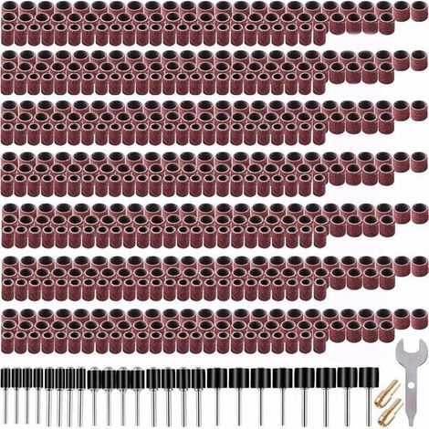 531 Pièces Tambour de Poncage Ensemble pour Dremel Outils Rotatifs. avec 504 Pièces Tambour de Poncage 24 Pièces Tambour Mandrinet 2 Pièces Mandrin à Serrage Automatique (1/5)
