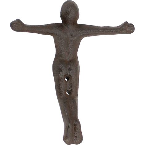Signes Grimalt Figura De Persona Adorno Pared Percha Figura Humana Percheros Marrón 5x14x16cm 35152 (1/3)