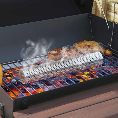 Griglia a Barile con Ruote e Ripiani 3 pcs 115 x 85 x 95 cm vidaXL (1/5)
