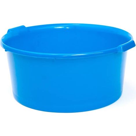 Barreño de plastico redondo con asas 20 Litros Azul (1/4)
