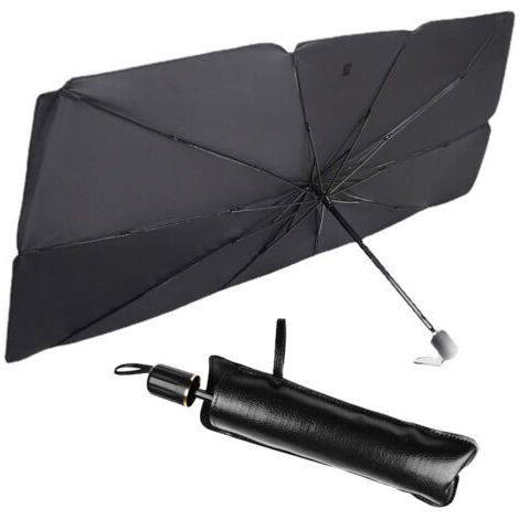 BUNTHAUS PA Aiperq Parapluie Pare-Soleil Pliable pour Pare-Brise de Voiture – Matériau réfléchissant 99 de Protection Solaire Parapluie Pare-Soleil – 14080CM (1/5)