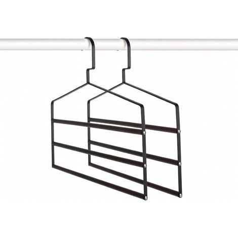 Percha de madera y metal para ropa (1/5)
