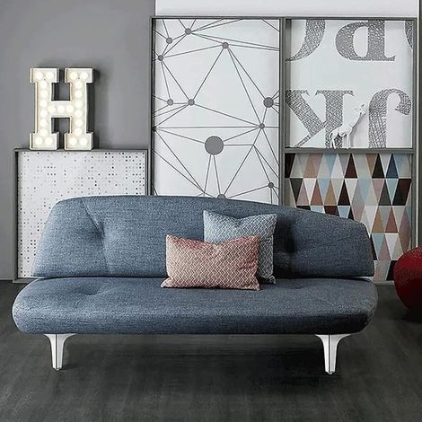 Pieds de meuble métal argent 17cm, lot de 4 pour canapé, table basse, buffet, commode - style moderne DIY, pieds triangulaires robustes de remplacement pour armoire et meuble (1/3)