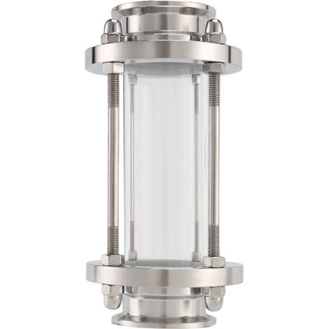 Inline-Füllstandsanzeiger mit Klemmanschluss, gerader Hygiene-Füllstandsanzeiger, Flow SUS316 1,5 Zoll Typ Tri Clamp (Außendurchmesser des Abflussrohrs 38 mm) (1/5)
