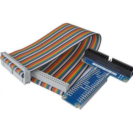 SC05 Rpi GPIO Carte D'extension + Câble Ruban Pour Raspberry Pi 3 2 Modèle B & B+ Adaptateur Type T GPIO 20cm FC40 Câble Ruban Plat