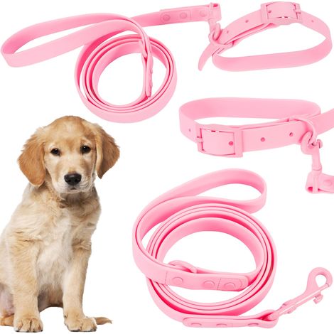Leash and Collar PJ-072 pink M