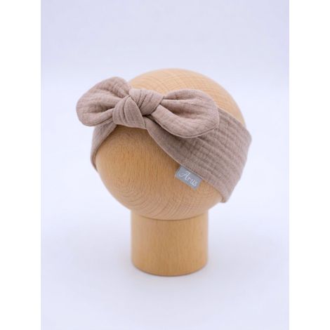 Diadema de muselina (color caramelo) (1/2)