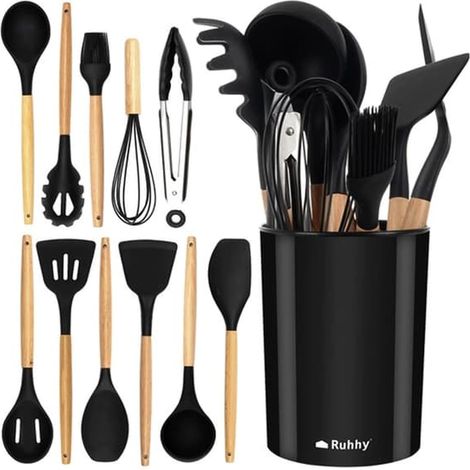 BelleRise - Kit d'ustensiles de cuisine - Ustensiles de cuisine - 12 pièces (1/5)
