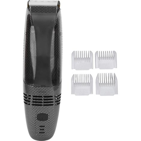 Tondeuse à cheveux électrique rechargeable par USB, sûre et à aspiration automatique, avec 4 sabots de guidage pour hommes et usage domestique. (1/5)