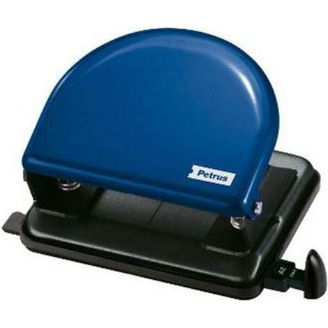Petrus 52 Perforatrice manuelle bleue bureau 20 feuilles