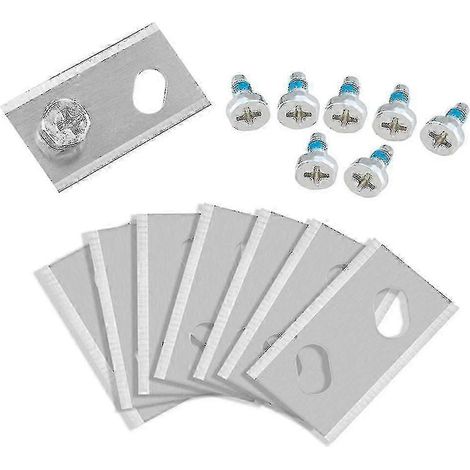 Lot de 8 lames de rechange en acier inoxydable pour robot tondeuse Robomow RK, 32 x 18,6 x 0,9 mm (1/5)