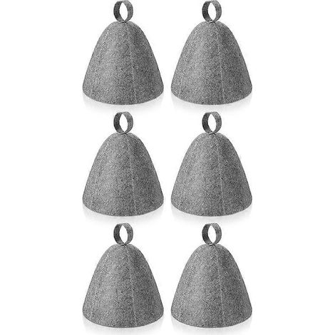 Lot de 6 chapeaux de sauna en feutre pour sauna, douche, bain et hammam (1/5)