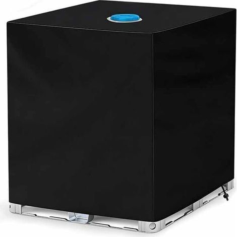 Bâche de réservoir d'eau, Bache pour Cuve 1000 L IBC, Anti-poussière Anti-UV(116x100x120cm),L'ouverture supérieure mesure 30 cm. (1/5)