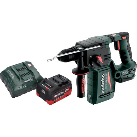 Martillo perforador a batería Metabo KH 18 LTX BL 24 18 V 2,2 J SDS Plus Brushless + 1 batería LiHD de 5,5 Ah + cargador (1/5)