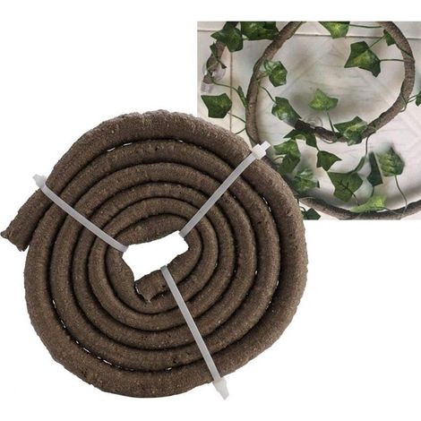 Branche d'escalade pour reptiles, 1,5 m, flexible, en rotin, pour terrarium, jungle, décoration d'habitat pour animaux de compagnie, avec ventouses, pour caméléons, lézards, geckos (L) (1/5)