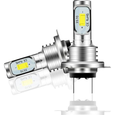 Ampoules H7 LED Voiture 4000 lumens, lumière LED Lampes, 6000 K, blanc froid, Kit de Conversion Halogène IP68, étanche, installation rapide (1/5)