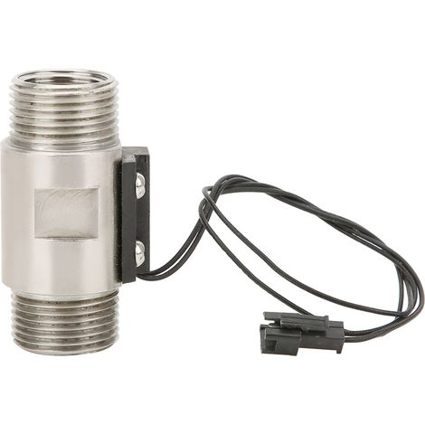 Interruttore di flusso d'acqua a pistone in acciaio inox OEBUAFI FS-04 con doppia filettatura maschio G3/4 pollici, sensore di flusso d'acqua ad alta precisione per una maggiore efficienza delle tubaz (1/5)