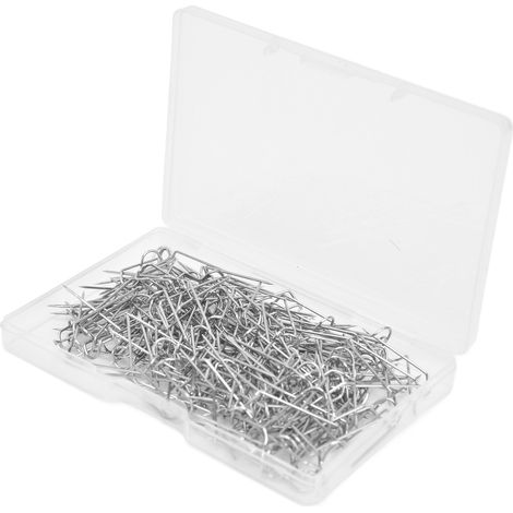 200 épingles à fourche en forme de U, en acier inoxydable, robustes et durables, pour une utilisation polyvalente (23 mm). Boîte de 200 épingles. (1/5)