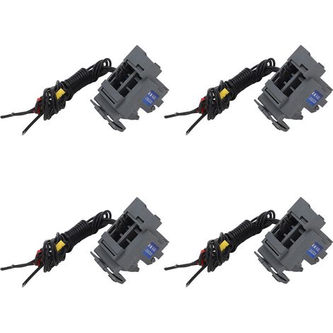 Bloc de contact auxiliaire (4 pièces) avec interrupteur à bouton-poussoir momentané, installation côté droit, 230 V CA (1/5)