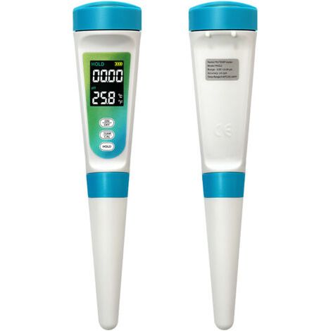 pH-mètre Alimentaire avec Mesure de Température - Testeur de pH pour Pâte, Fromage, Viande et Fruits (1/2)