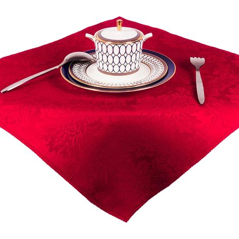 Serviette En Polyester - 48x48 Cm - Pour Banquet Mariage Fête De Famille - Lot De 10 (1/5)