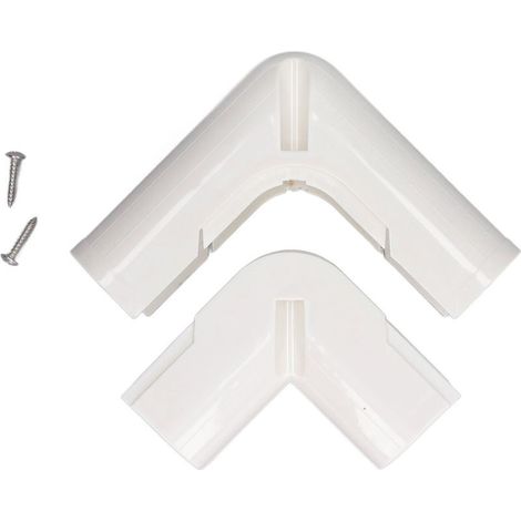Kit de protection pour tuyau de climatisation 80 Série 417 - Couvre-ligne PVC intérieur/extérieur, coude vertical et accessoires (1/5)