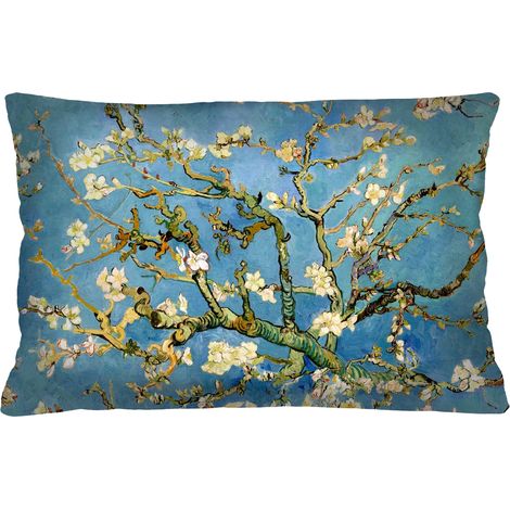 Cojín decorativo Elegance Print Almond de 40 × 60 cm - Terciopelo, estampado a doble cara, cremallera, relleno antialérgico, producto de primera calidad. (1/3)