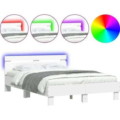 Maison Exclusive - Giroletto con LED senza Materasso Bianco 120x200 cm