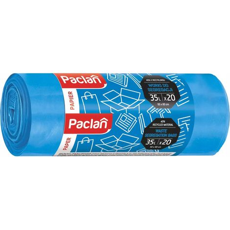 Bolsas de basura Paclan 35 l 20 uds 139330 azul (1/2)