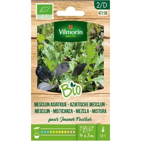 Vilmorin Garden Bio -Samen des asiatischen Mischens ca. 4 g
