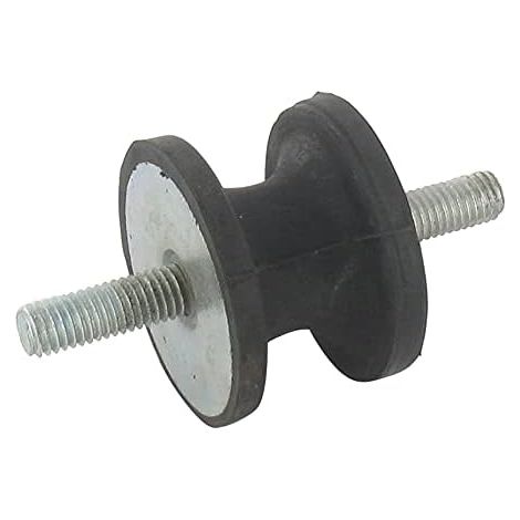 Silent-bloc Universel Diabolo - 1 Pièce - Caoutchouc Noir - Isolation Vibrations M8 - Pour Machines et Supports - Ø40x30mm