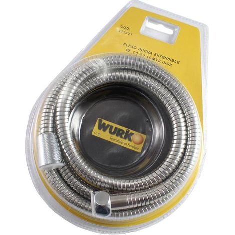 FLEXO DUCHA INOX EXTENSIBLE 1.5/2.15 R/METAL BLISTER