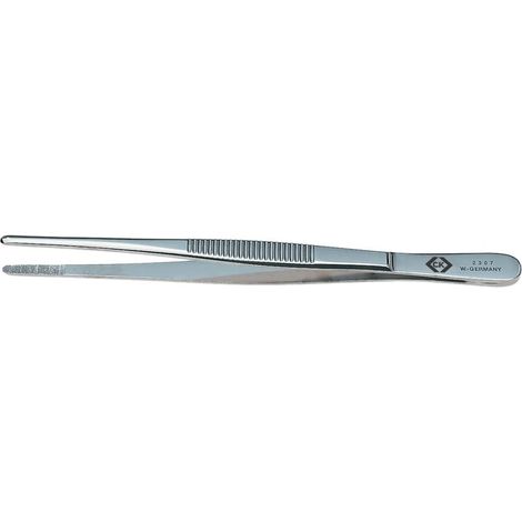 C.K T2307 Pince brucelle de précision émoussée, fine 145 mm (1/2)