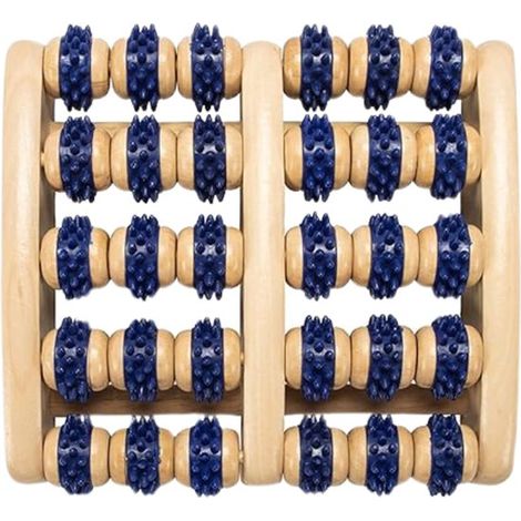 Rodillos de madera para masaje de pies, zonas de masaje reflexológico - Rodillos de madera relajantes para masaje de pies (1/5)