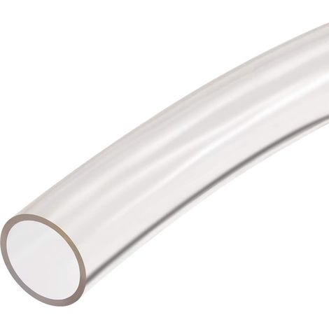 Tube en Vinyle PVC Transparent, Tuyau D'Eau Flexible Plastique Tuyau PVC Souple 21mm ID X 23mm Od, 1M (1/4)