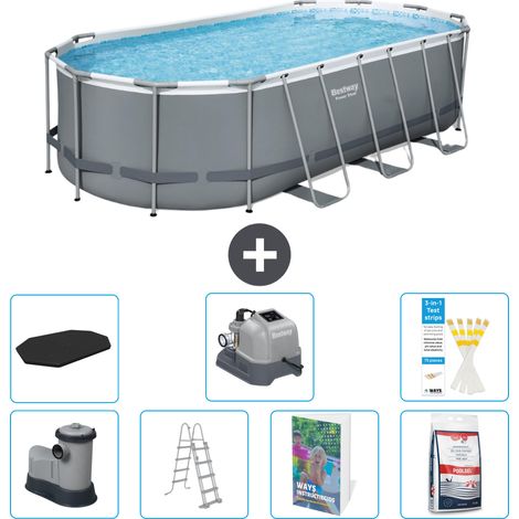 Bestway Power Steel Oval - 549x274x122 cm - 8-teilig S649