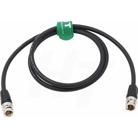 HT 12G HD SDI câble vidéo 4K 60p pour Komodo Alexa caméra moniteur 30cm noir BNC mâle à BNC mâle queue canare LV - 61s 75 ohms coaxial (1/5)