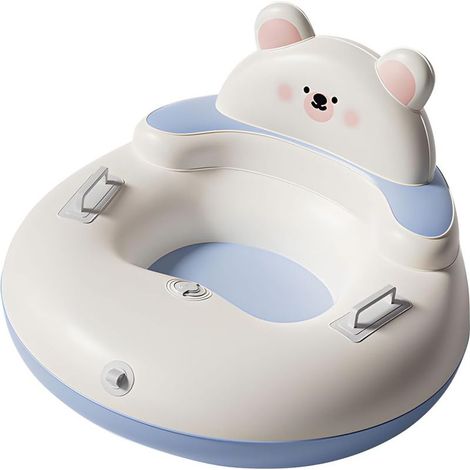 Luge d'hiver pliable avec construction en PVC renforcé et parent-enfant interactivement avec luge antidérapante pour enfants (1/5)