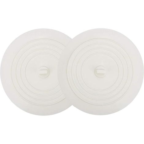 Bouchon De Drain - 6 Pouces - En Silicone Souple - Pour Évier Cuisine Salle De Bain Machine À Laver - Lot De 2 (1/5)