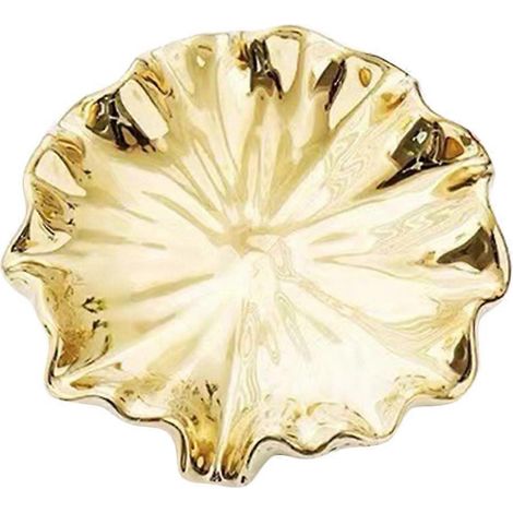 Porte-savon en céramique dorée compatible avec les savons au poids stable (1/5)