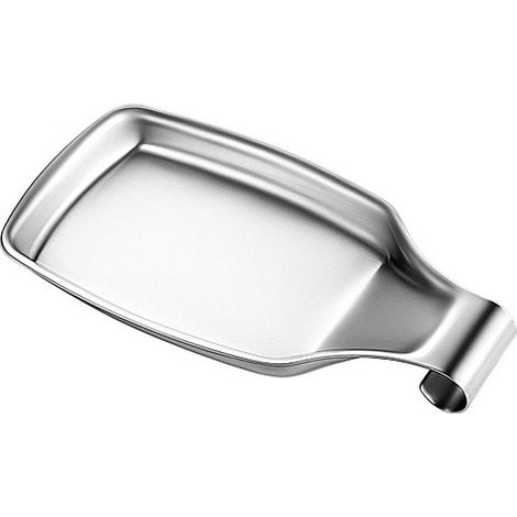 Repose-cuillère en acier inoxydable, support de poêle pour spatule de cuisine, louche brosse, ustensiles de cuisine. (1/5)
