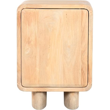 Mesita De Noche Roble 45X40X65 Natural Marron (1/5)