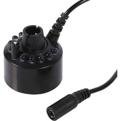 24-V-Ultraschall-Luftbefeuchter mit 12 wechselnden LEDs für Wasserbecken und Luftvernebelung. (1/5)